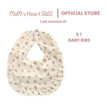Load image into Gallery viewer, Baby Girl Muslin Ruffle Bib