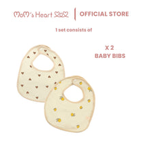 Load image into Gallery viewer, Baby Boy & Girl Muslin Bib (1 Packet)