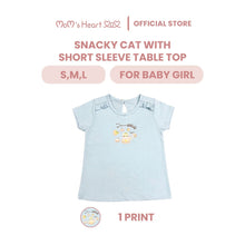 Load image into Gallery viewer, Baby Girl Snacky Cat Table Top