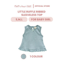 Load image into Gallery viewer, Baby Girl Ruffle Rib Sleeveless Top