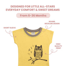 Load image into Gallery viewer, Baby Boy Yellow Owl Top & Short (1 Set)