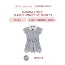 Load image into Gallery viewer, Baby Girl Stripe Collar Dress