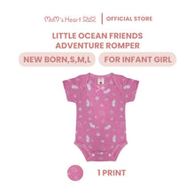 Load image into Gallery viewer, Infant Girl Short Sea Theme Romper