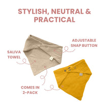 Load image into Gallery viewer, Baby Unisex Muslin Bandana (1 Packet)
