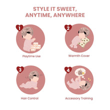 Load image into Gallery viewer, Baby Girl Cotton Lace Turban Hat