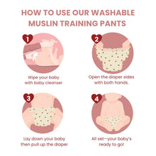 Load image into Gallery viewer, Baby Washable Muslin Diaper