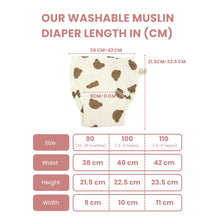 Load image into Gallery viewer, Baby Washable Muslin Diaper