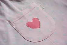 Load image into Gallery viewer, Becca Heart Dungaree Set
