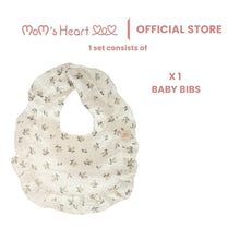 Load image into Gallery viewer, Baby Girl Muslin Ruffle Bib
