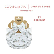 Load image into Gallery viewer, Baby Girl Bib with Headband Set (1 Packet)
