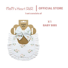 Load image into Gallery viewer, Baby Girl Bib with Headband Set (1 Packet)
