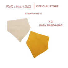 Load image into Gallery viewer, Baby Unisex Muslin Bandana (1 Packet)
