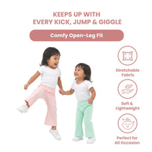 Load image into Gallery viewer, Baby Girl Elastic Waist Wide Leg Pants
