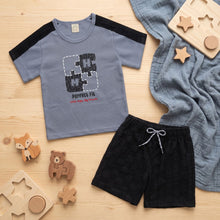 Load image into Gallery viewer, Baby Boy (1 Set) Puzzle Top &amp; Shorts
