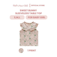 Load image into Gallery viewer, Baby Girl Sweet Bunny Sleeveless Top
