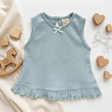 Load image into Gallery viewer, Baby Girl Ruffle Rib Sleeveless Top
