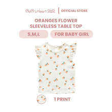 Load image into Gallery viewer, Baby Girl White Orange Short Sleeve Top
