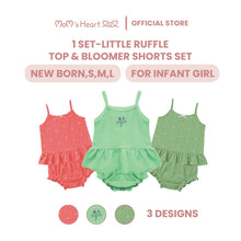 Load image into Gallery viewer, Baby Girl (1 Set) Straps Top &amp; Panties Shorts
