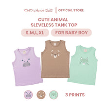 Load image into Gallery viewer, Baby Boy Sleeveless Tank Top Animal Print
