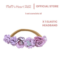 Load image into Gallery viewer, Baby Girl Flower Elastic Headband
