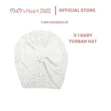 Load image into Gallery viewer, Baby Girl Cotton Lace Turban Hat
