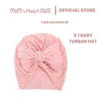 Load image into Gallery viewer, Baby Girl Cotton Lace Turban Hat
