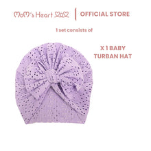 Load image into Gallery viewer, Baby Girl Cotton Lace Turban Hat
