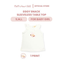 Load image into Gallery viewer, Baby Girl Eggy Snack Sleeveless Top
