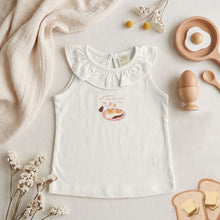 Load image into Gallery viewer, Baby Girl Eggy Snack Sleeveless Top
