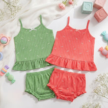Load image into Gallery viewer, Baby Girl (1 Set) Straps Top &amp; Panties Shorts
