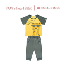Load image into Gallery viewer, Baby Boy Yellow Leopard Swag Top &amp; Long Pant (1 Set)
