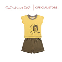 Load image into Gallery viewer, Baby Boy Yellow Owl Top &amp; Short (1 Set)
