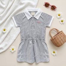 Load image into Gallery viewer, Baby Girl Stripe Collar Dress
