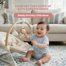 Load image into Gallery viewer, Infant Boy Lion Blue Short Romper
