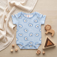 Load image into Gallery viewer, Infant Boy Lion Blue Short Romper
