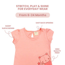 Load image into Gallery viewer, Baby Girl Short Sleeve Animal Print
