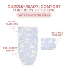 Load image into Gallery viewer, Baby Unisex Swaddle &amp; Hat (1 Pack)
