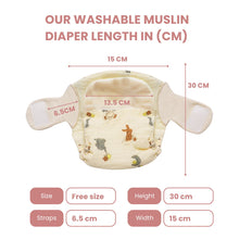 Load image into Gallery viewer, Infant Boy &amp; Girl Washable Muslin Diaper
