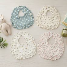 Load image into Gallery viewer, Baby Girl Muslin Ruffle Bib

