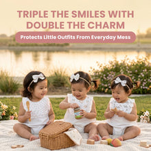 Load image into Gallery viewer, Baby Girl Bib with Headband Set (1 Packet)
