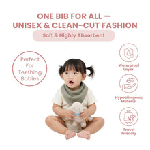 Load image into Gallery viewer, Baby Unisex Muslin Bandana (1 Packet)
