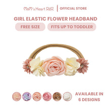 Load image into Gallery viewer, Baby Girl Flower Elastic Headband
