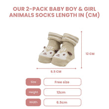 Load image into Gallery viewer, Baby Boy &amp; Girl (1 Pack) Animal Sock

