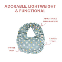 Load image into Gallery viewer, Baby Girl Muslin Ruffle Bib
