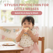 Load image into Gallery viewer, Baby Girl Muslin Ruffle Bib
